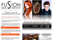 Desktop Screenshot of fusionhair.com.au