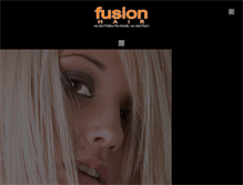 Tablet Screenshot of fusionhair.com